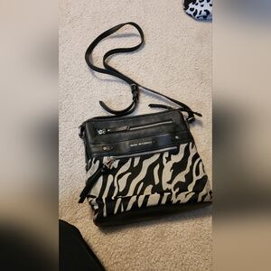 Dana Buchman Zebra Pattern Crossbody Bag